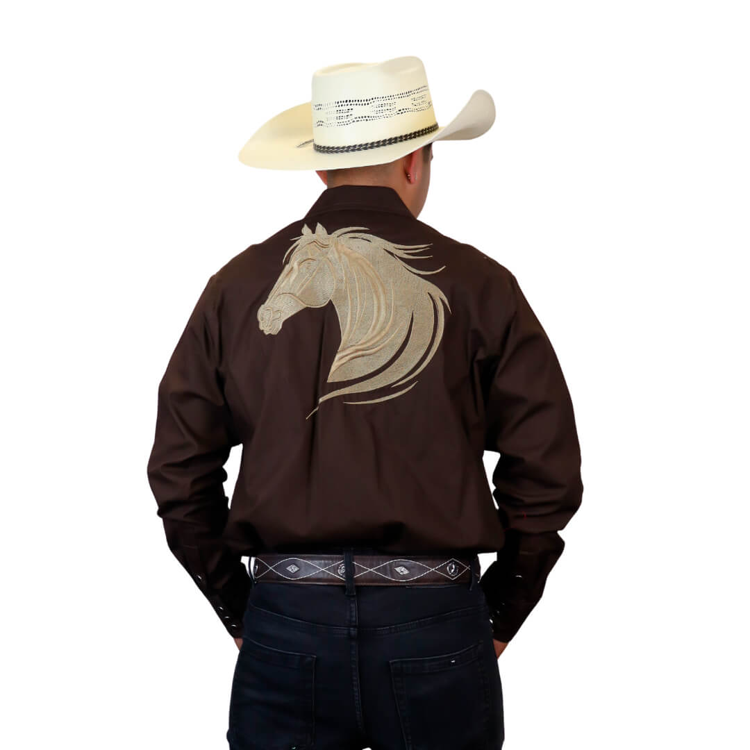 Camisa bordada para caballero WR805