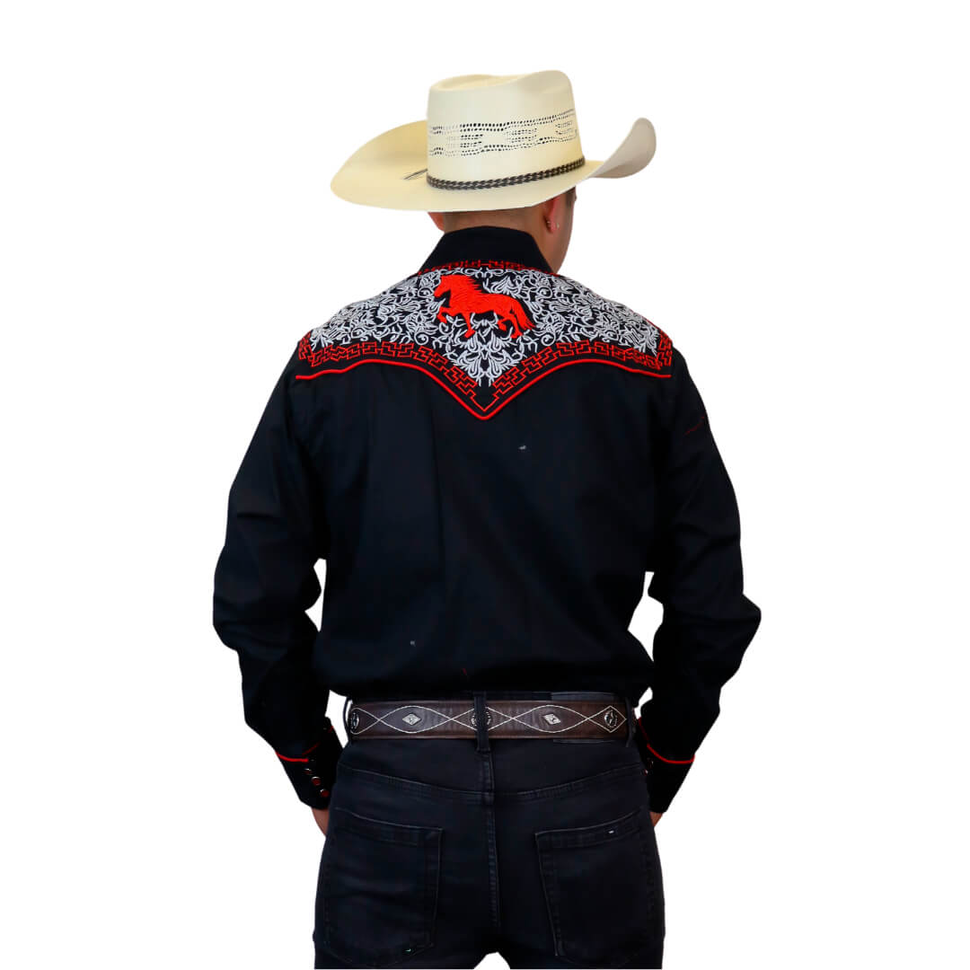 Camisa bordada para caballero WR807