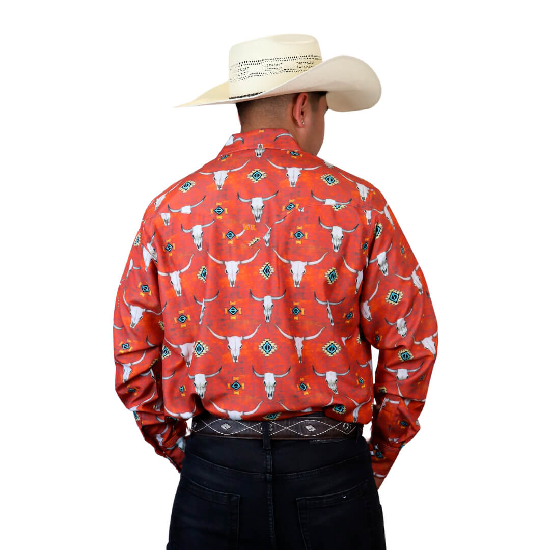 Camisa estampada para caballero WR906
