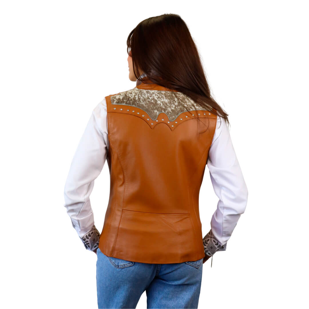 Chaleco de piel para dama WR309