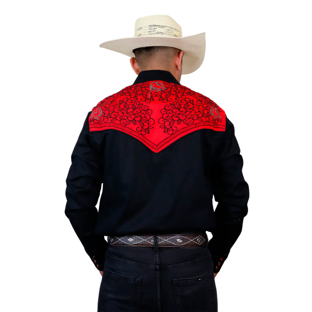 Camisa bordada para caballero WR808