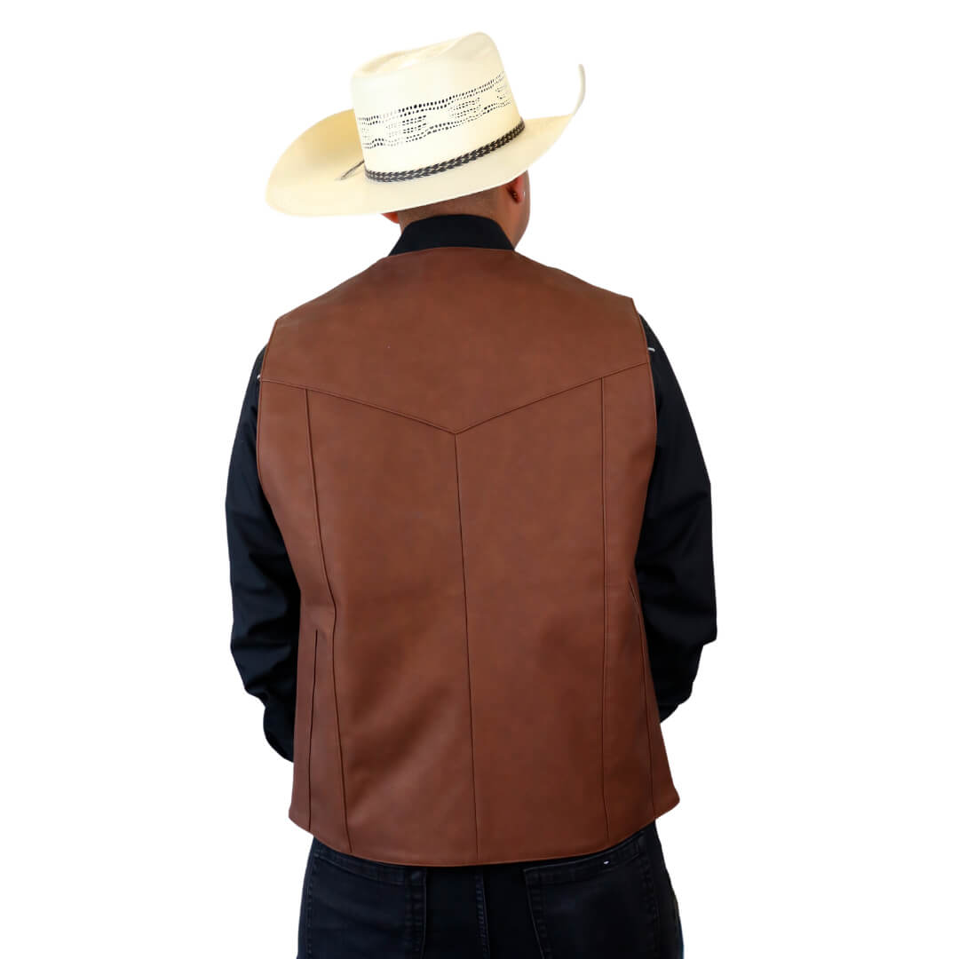Chaleco de tacto piel para caballero WR611
