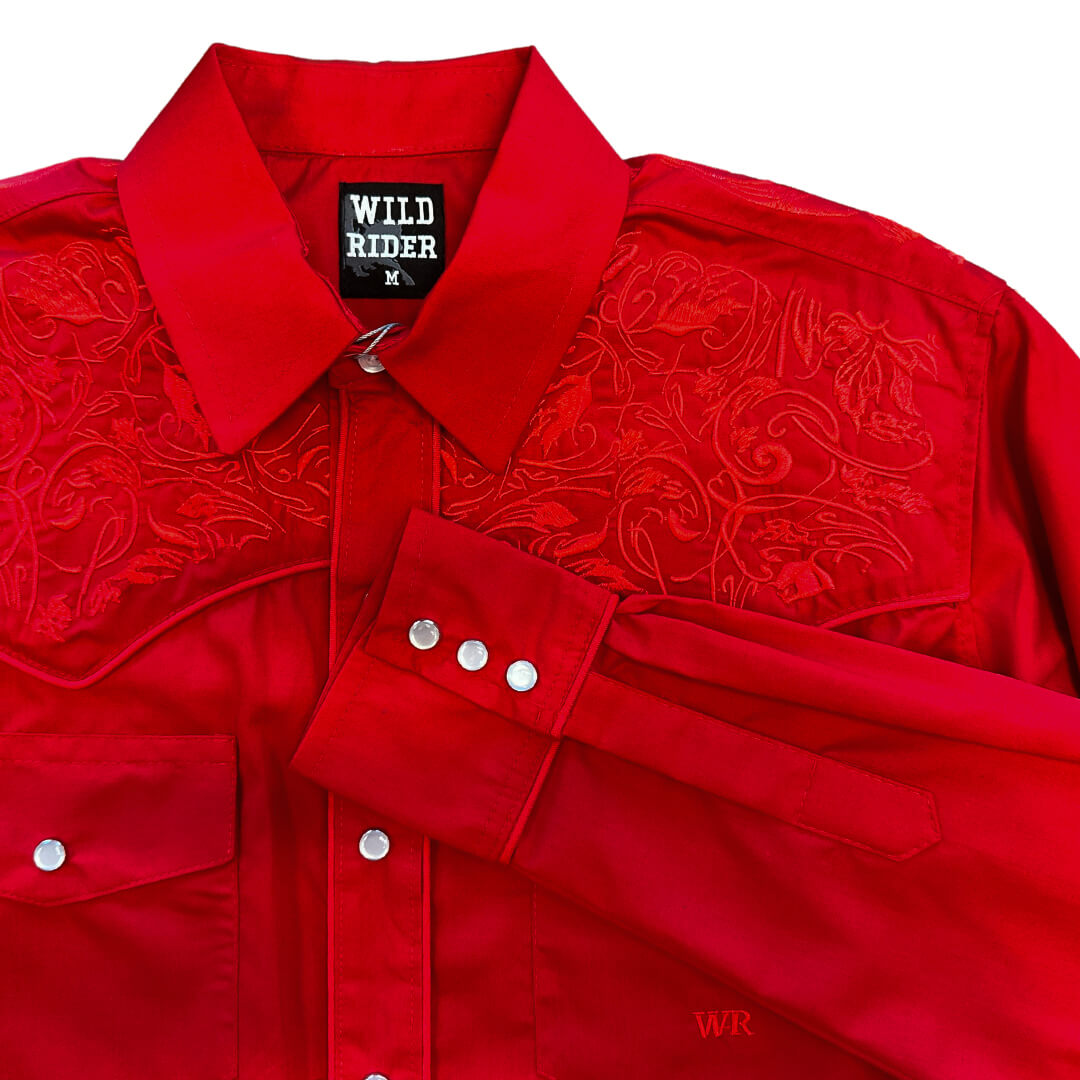 Camisa bordada para caballero WR809