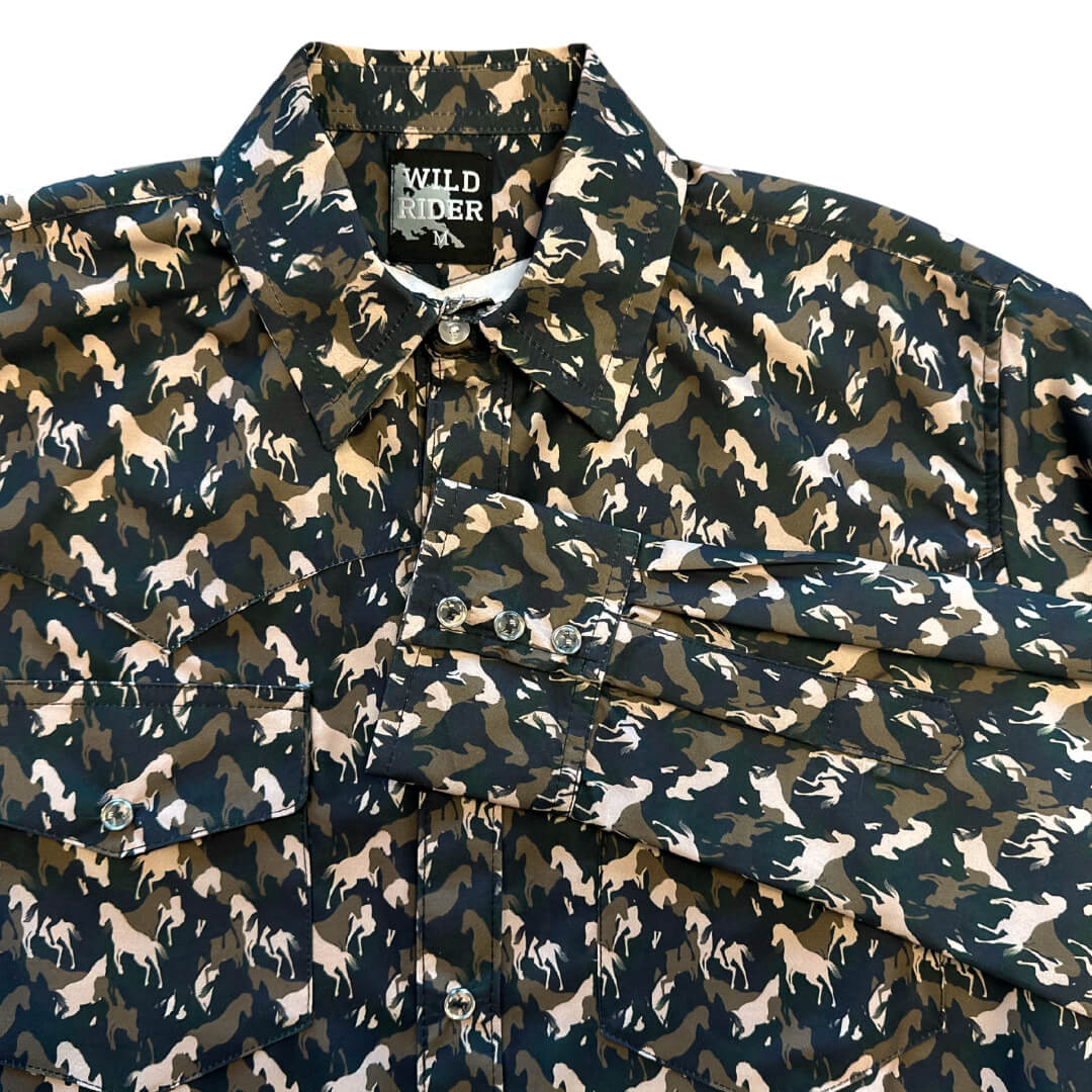 Camisa estampada para caballero WR904