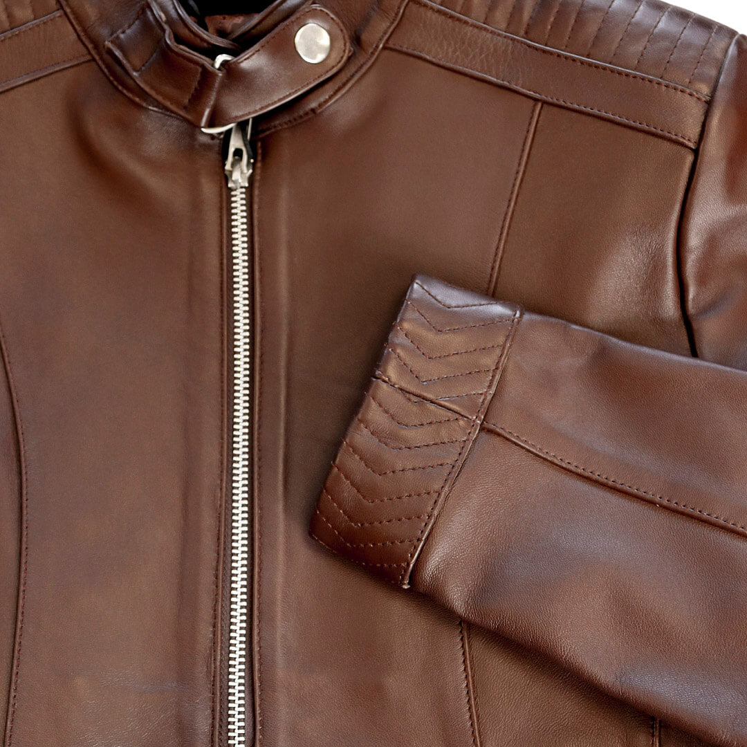 Chamarra de piel para dama WR109