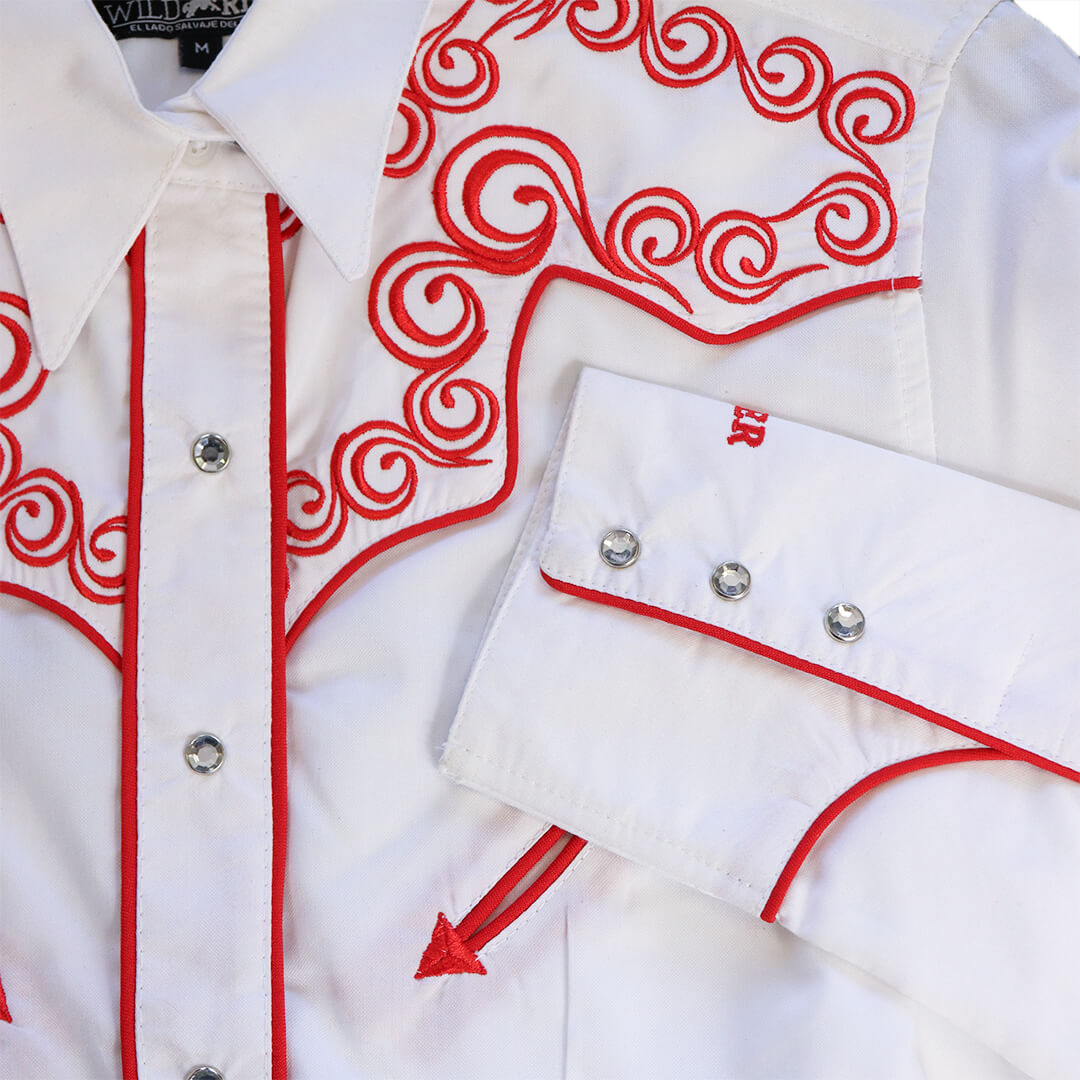 Camisa bordada para dama WR704