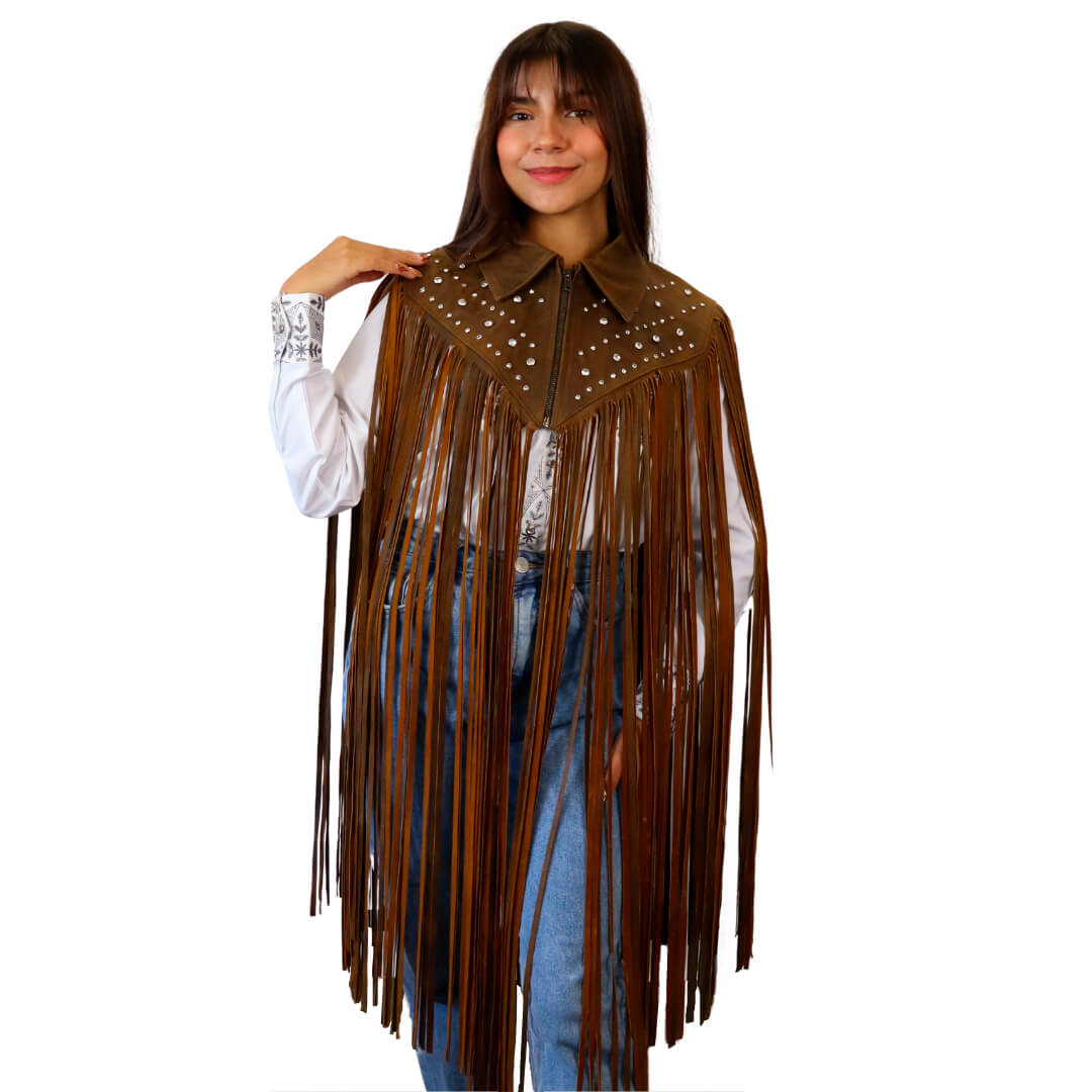 Poncho de piel para Dama WR350