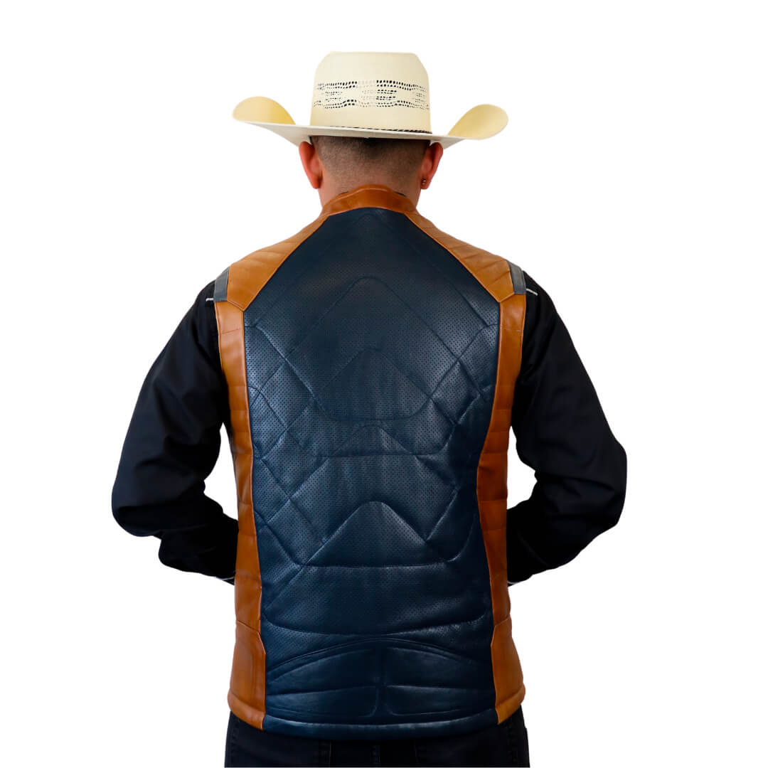 Chaleco de piel para caballero WR613