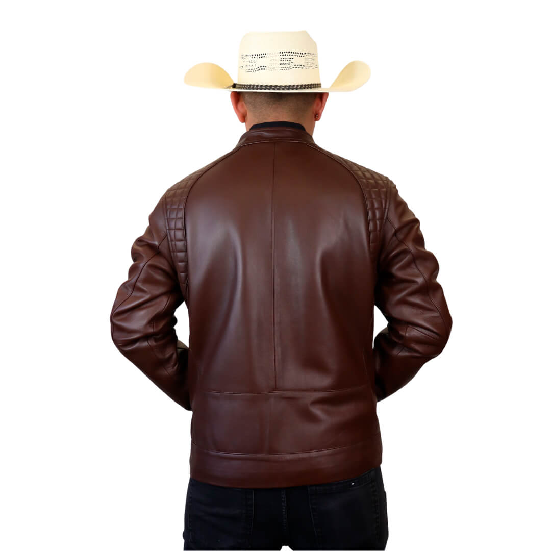 Chamarra de piel para caballero WR504