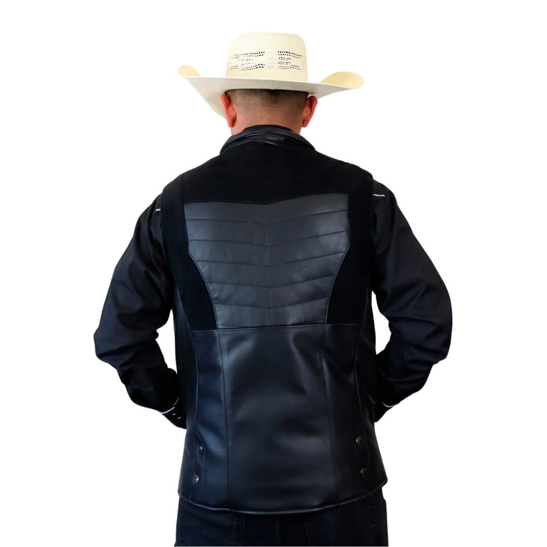 Chaleco de piel para caballero WR606