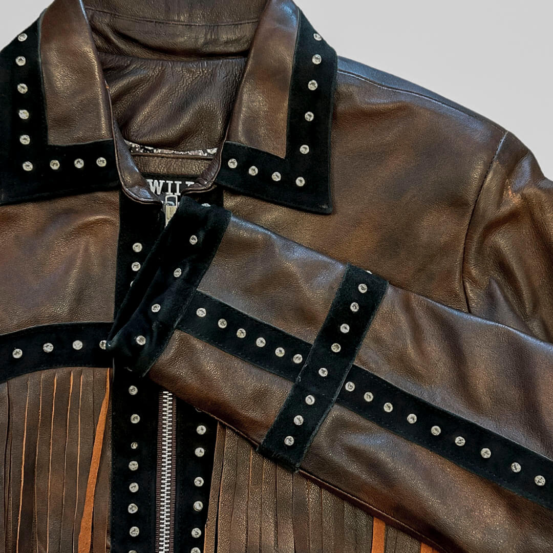 Chamarra de piel para dama WR103