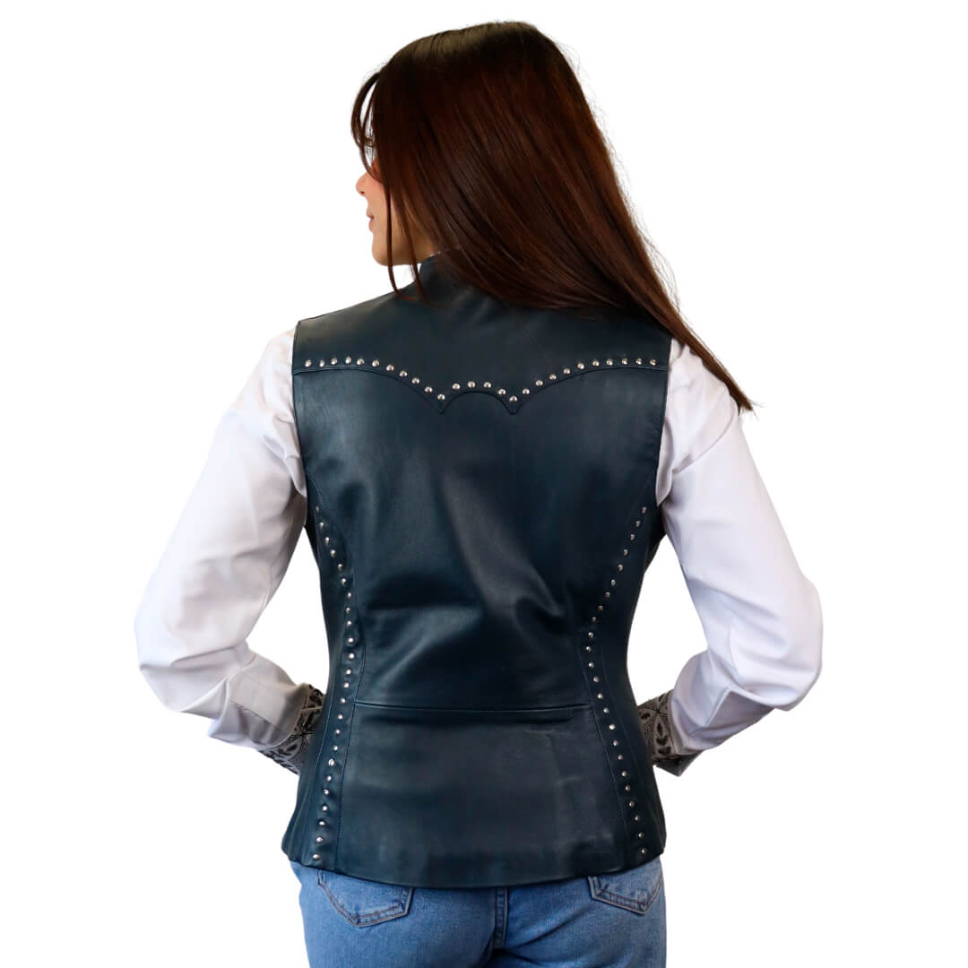 Chaleco de piel para dama WR306