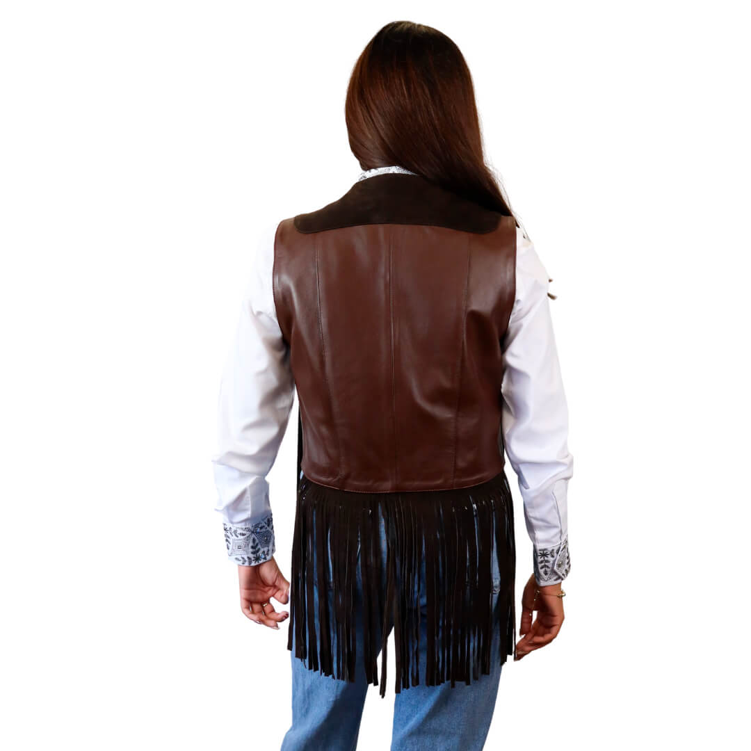 Chaleco de piel para dama WR305