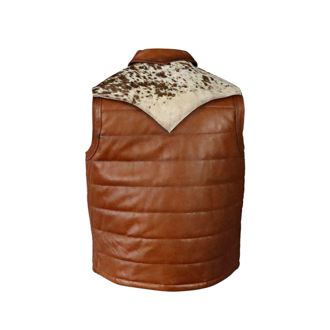 Chaleco de piel para caballero WR605