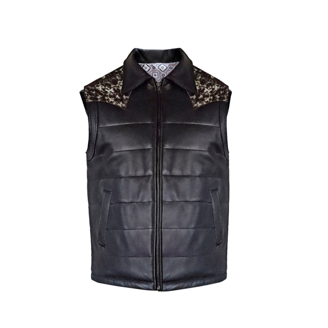 Chaleco de piel para caballero WR605