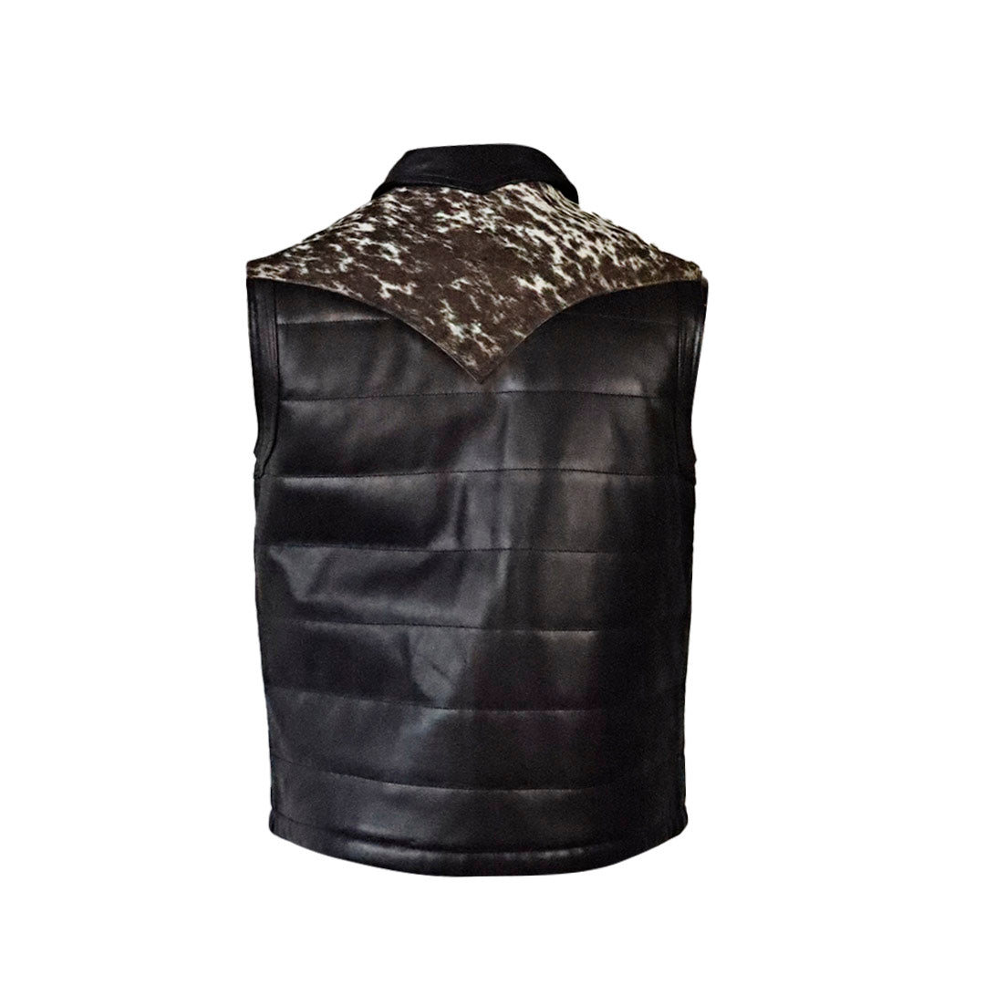 Chaleco de piel para caballero WR605