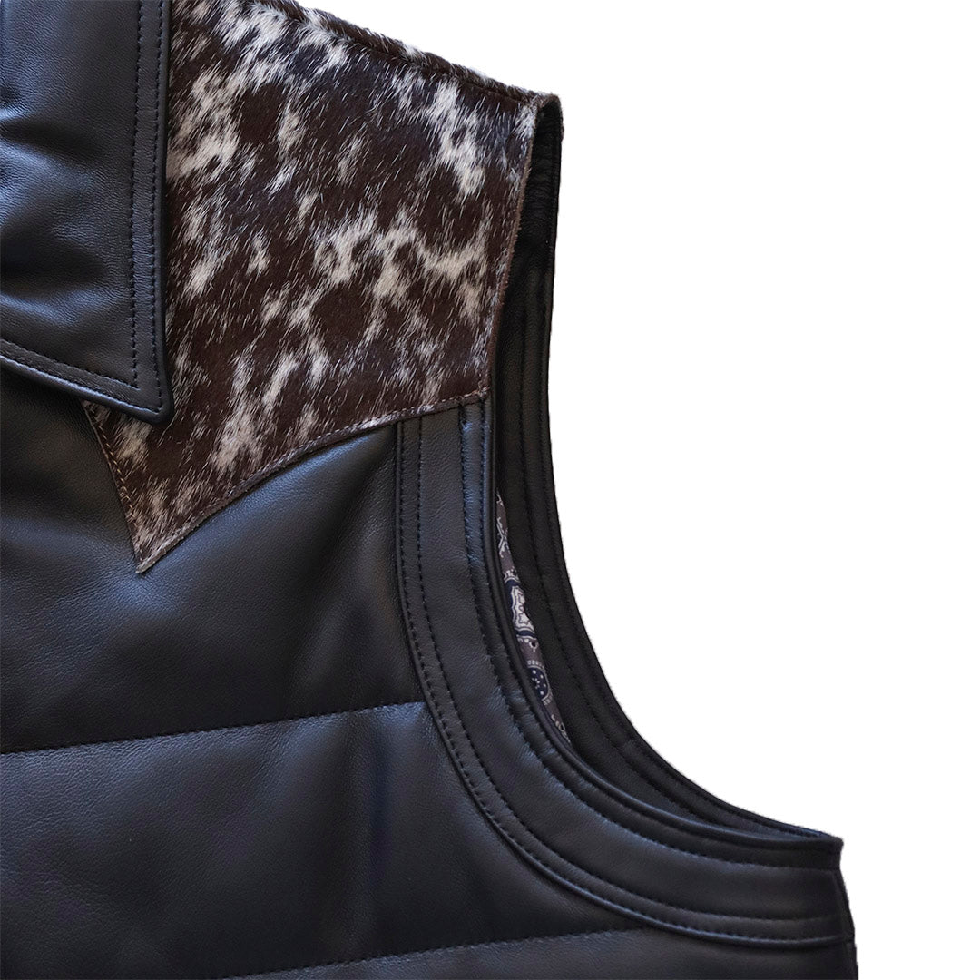 Chaleco de piel para caballero WR605