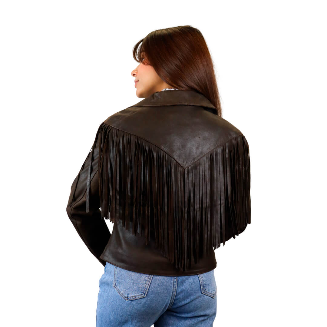 Chamarra de piel para dama WR101