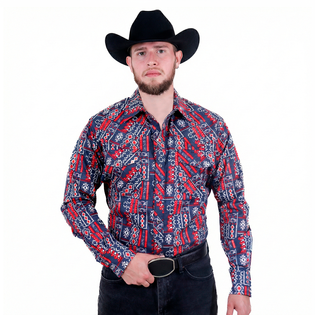 Camisa Estampada para Caballero WRC-8426