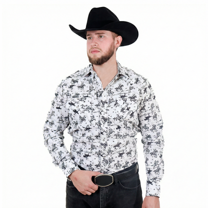 Camisa Estampada para Caballero WRC-8365