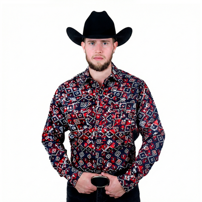 Camisa Estampada para Caballero WRC-8427