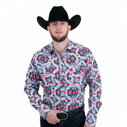 Camisa Estampada para Caballero WRC-8363